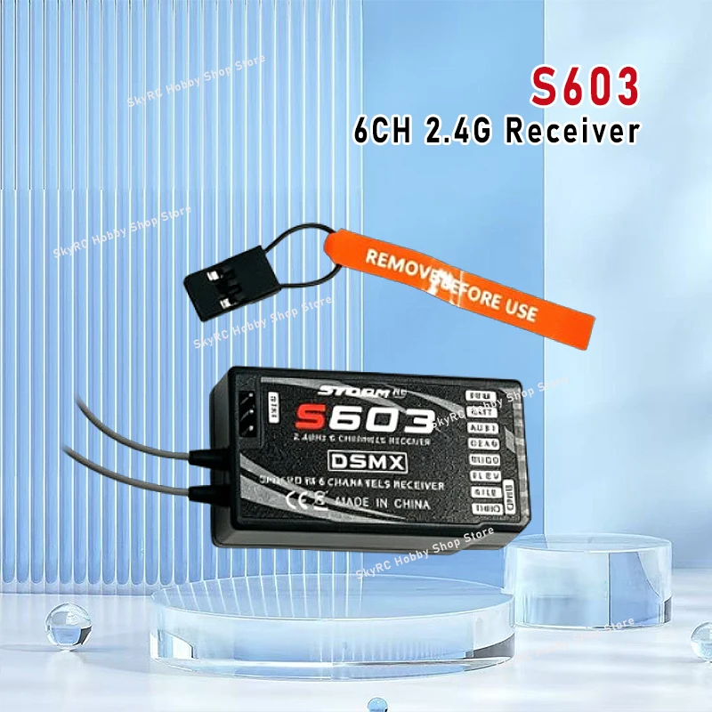 

S603 6CH 2.4G Receiver COMPATIBLE WITH DX6i JR DX7 PPM Quadcopter for Helicopters Quardcopters RC Airplane DSMX