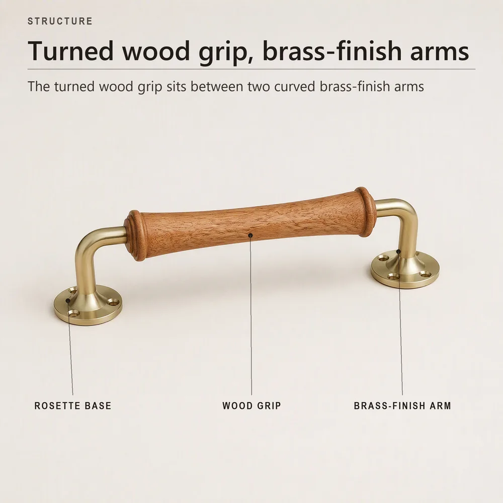 Wholesale High-quality Brass Walnut Handles With Classic Design Suitable For Homes Hotels And Restaurants