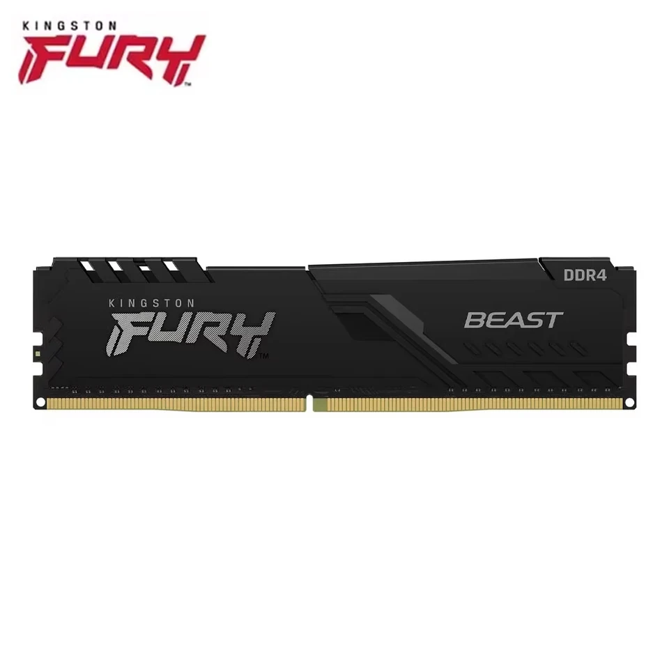 Kingston FURY DDR4 2666MHz 16GB ×4=64GB HyperX Fury 8GB 3200MHz DDR4 CL16 DIMM 1Rx8  Black - Walmart.com