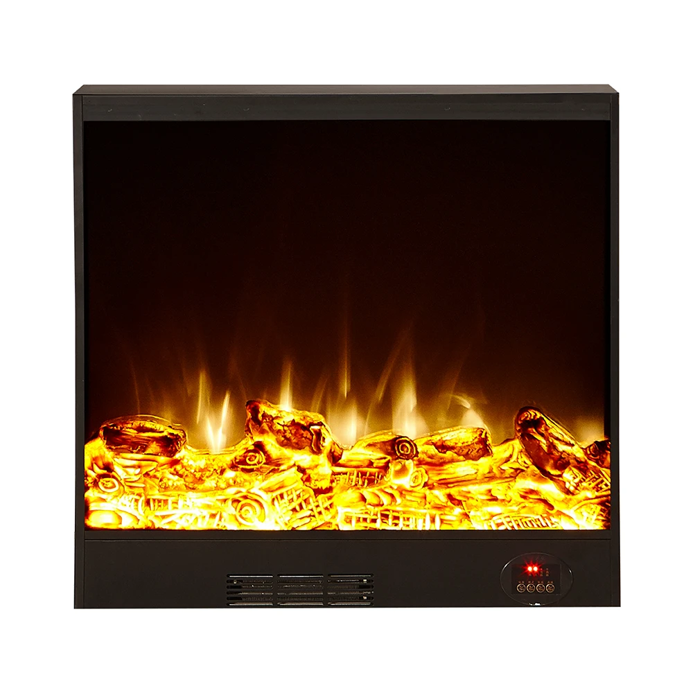 Realistic Fireplace Decorative Flame LED Electric Fireplace Heater with Remote Control Household & Hotel Use English Operation