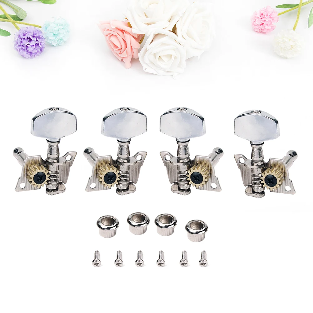 

4 Pcs Single-particle Accurate Sealed Ukulele Tuners Tuning Pegs Headstock Machine Acoustic
