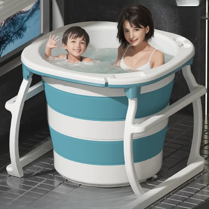 Portable Toilet Bathtub Bath Tub with Stand Collapsible Bathtub Portable Foldable Banheira Portatil Adulta Adult Bano Portatil