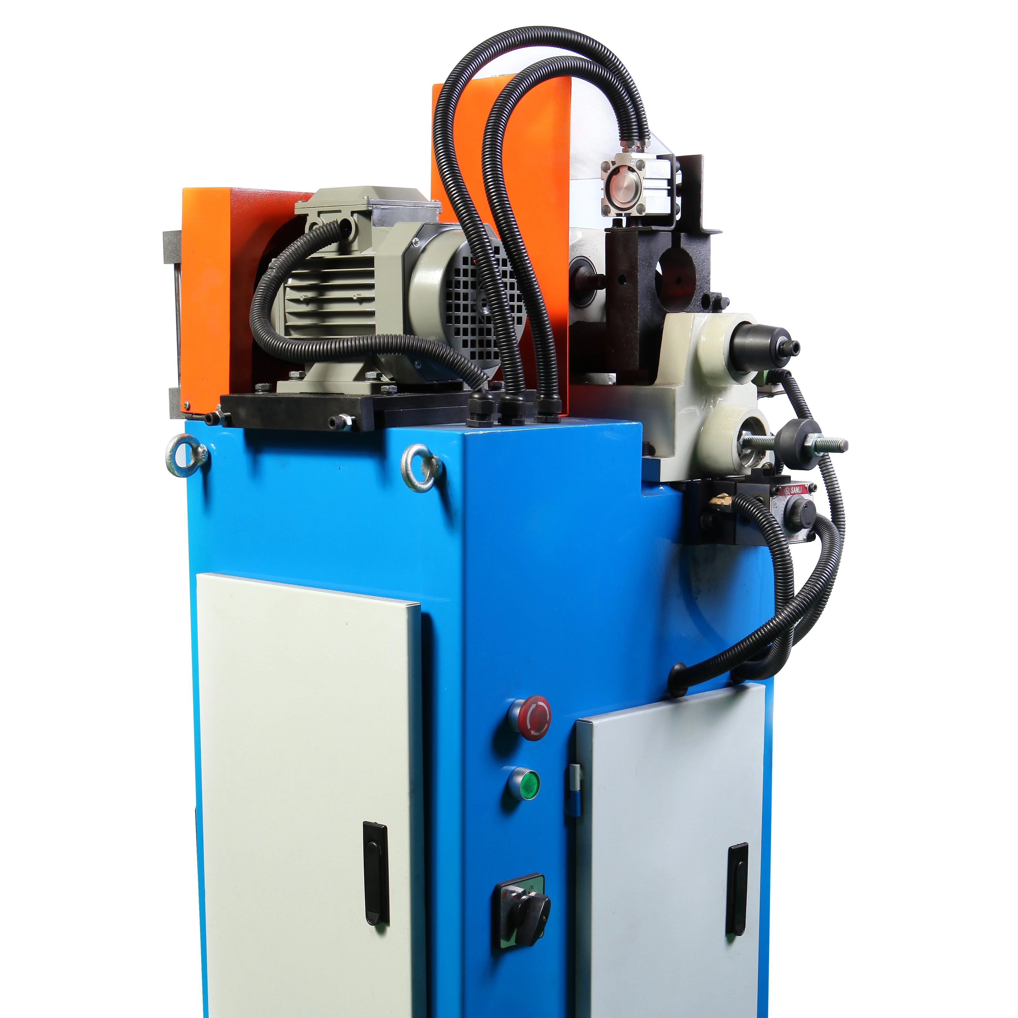Automatic Cnc Chamfering Machine for Steel Pipe Plate Double Head Hydraulic Pneumatic Deburring Beveling 45 Degree