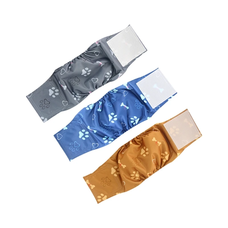 Q1fe reutilizável calças cachorro lavável frustrável fralda segura para animais estimação raça pequena