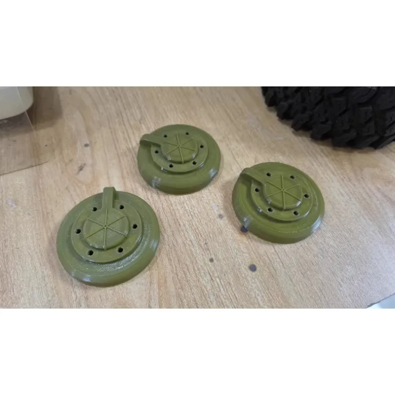 

For CROSSRC EMO XL2 1/8 Scale RC Crawler 6WD Set of 6 Realistic Wheel Hub Covers 2.2-inch Universal Wheel Hubs Upgrade Parts