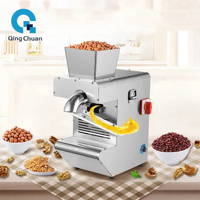 Oil Press Machine Household 1200W QX-FD1061 220V 110V Home Peanut Flaxseed Cold Squeezer Linseed Sunflower Seeds Extraction