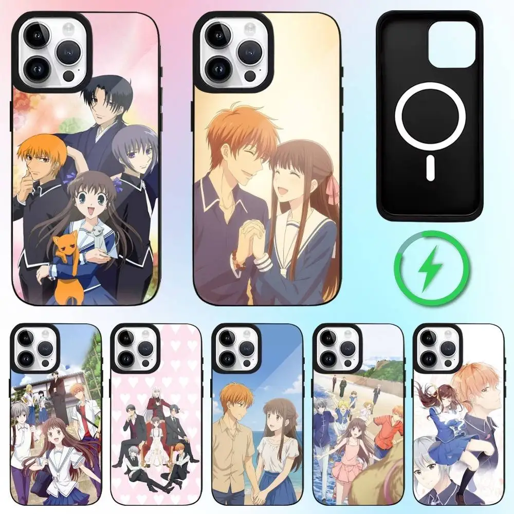 

Anime F-fruits B-Basket-es Phone Case For iPhone17,16,15,14,13,12,11 Plus,Pro Max Magnetic Magsafe Wireless Charging