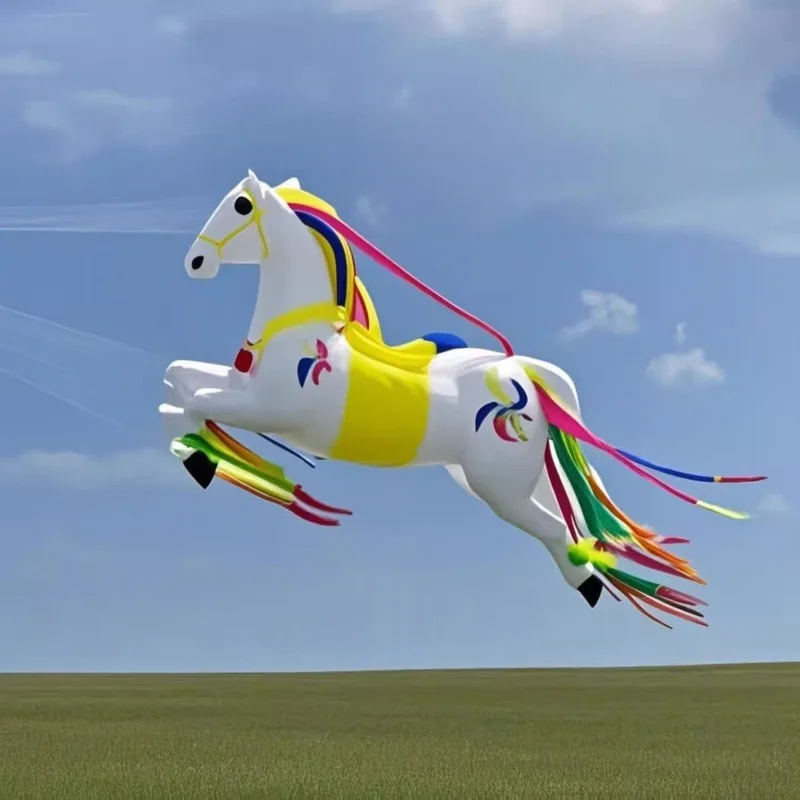 طائرة ورقية جديدة 40D مظلة نايلون قماش 5 أمتار طائرة ورقية بيغاسوس لا يمكن أن تتدفق بمفردك، قلادة