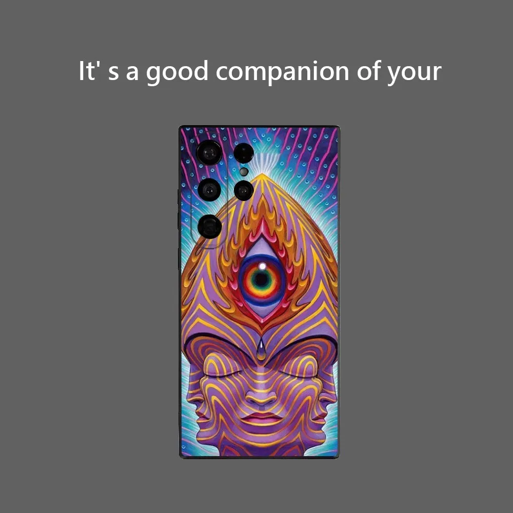 Trippy A-Alex G-Grey Phone Case For Samsung Galaxy S25 Ultra S22 S23 S24 Ultra S21 S20 5G Protective Soft Silicone TPU Funda