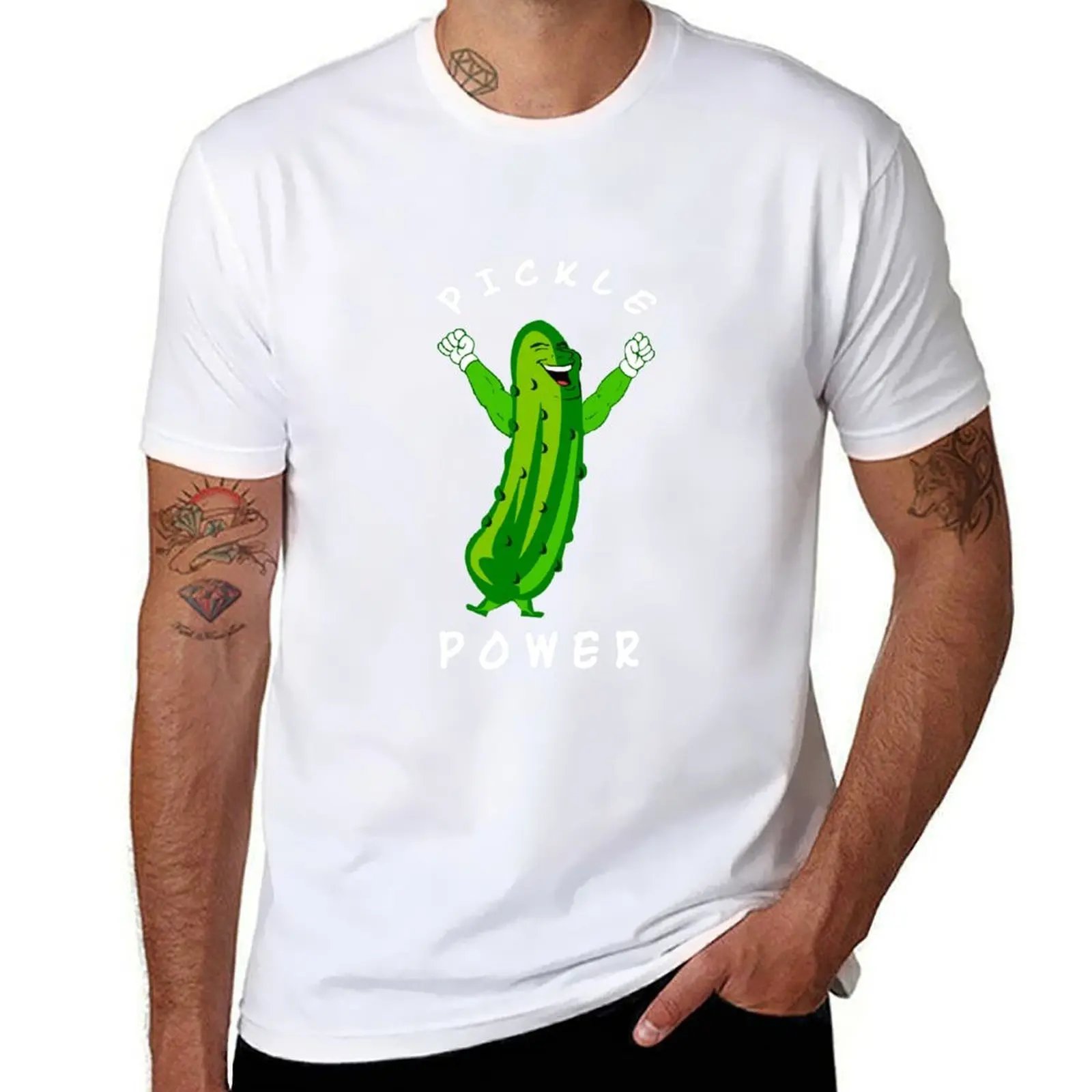 

Funny Pickle Power T-Shirt t shirts for man cotton man t shirt luxury T-Shirt