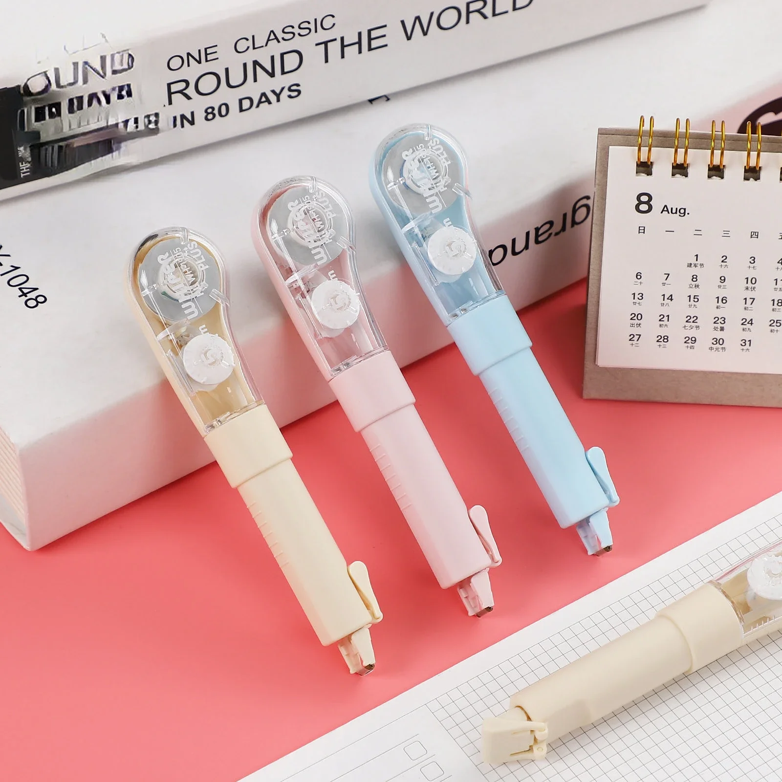 1pc 5mm*6m Macaron Creative Pen Style Correction Tape Creative Simple Portable Strong Roller Stationery Student Supplies