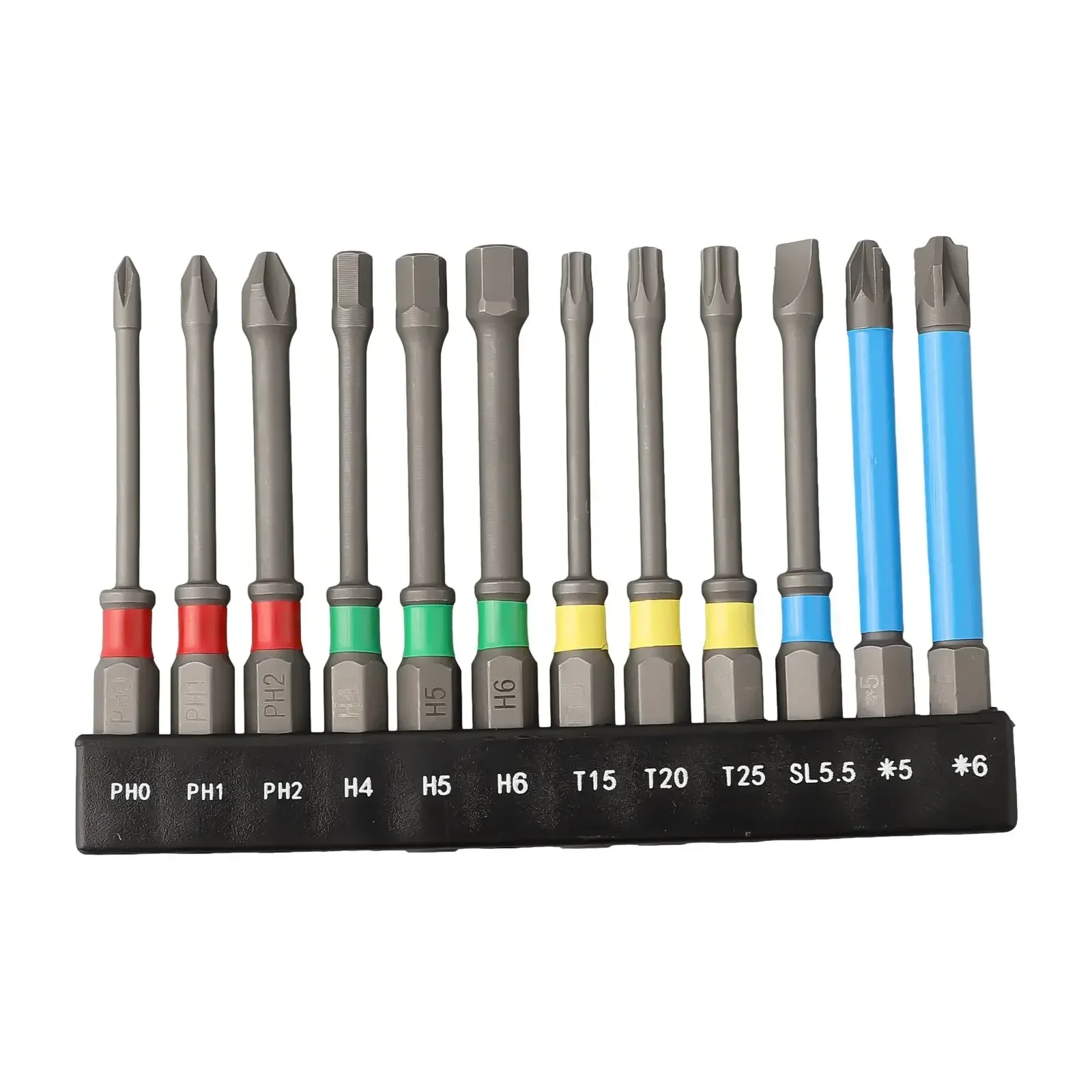 

12pc 65mm Magnetic Special Torx Hex Corss Screwdriver Bit For Electrician Circuit Breakers PH Hex PZ SL Socket Switch Power Tool