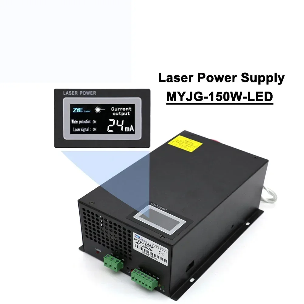 HAOJIAYI 150W 120W 130W Co2 Laser Voeding MYJG-150W Display LED Scherm Voor Graveren Snijmachine laser Buis