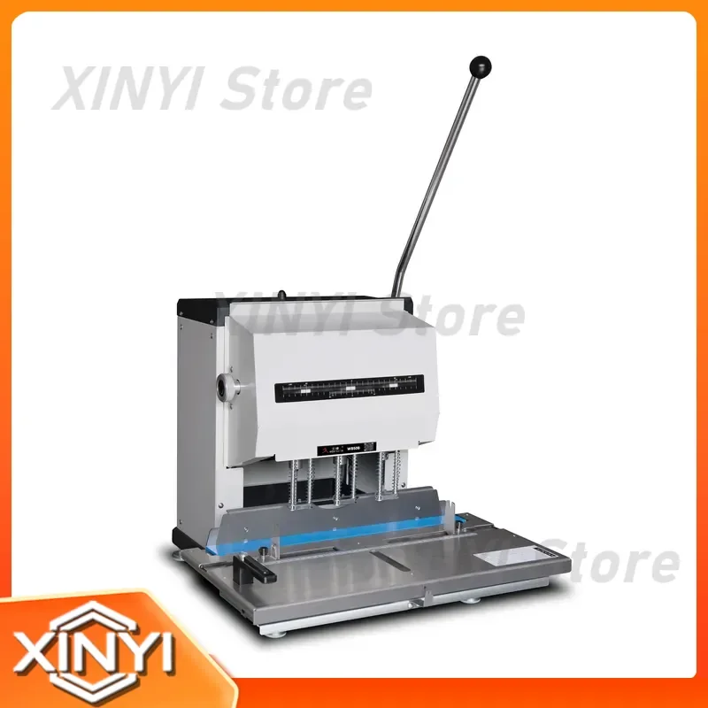 for Electric 3 Spindle Paper Drill Hole Punch Machine for Loose Leaf Notebook 9 Hole Drilling
