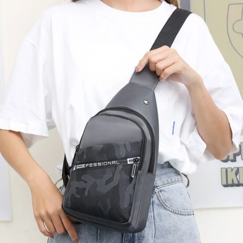 

Men's and Women's Oblique Span Bag Casual Chest Bag Large Capacity Oxford Cloth Fashion Shoulder Bag