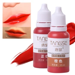1PC Makeup Lip Practice Pigments Embroidery Color Product Tools 15ml Tattoo Ink Set Semi Permanent Colorant