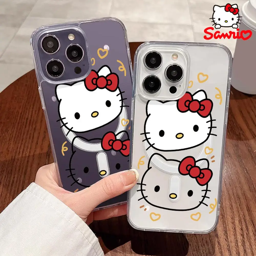 

Sanrio Hellokitty Iphone 16 Promax Case Iphone 16/15/14/13/12/11/x/xs/xs Max Girl Phone Case Sanrio Kt Anime Accessory Toys
