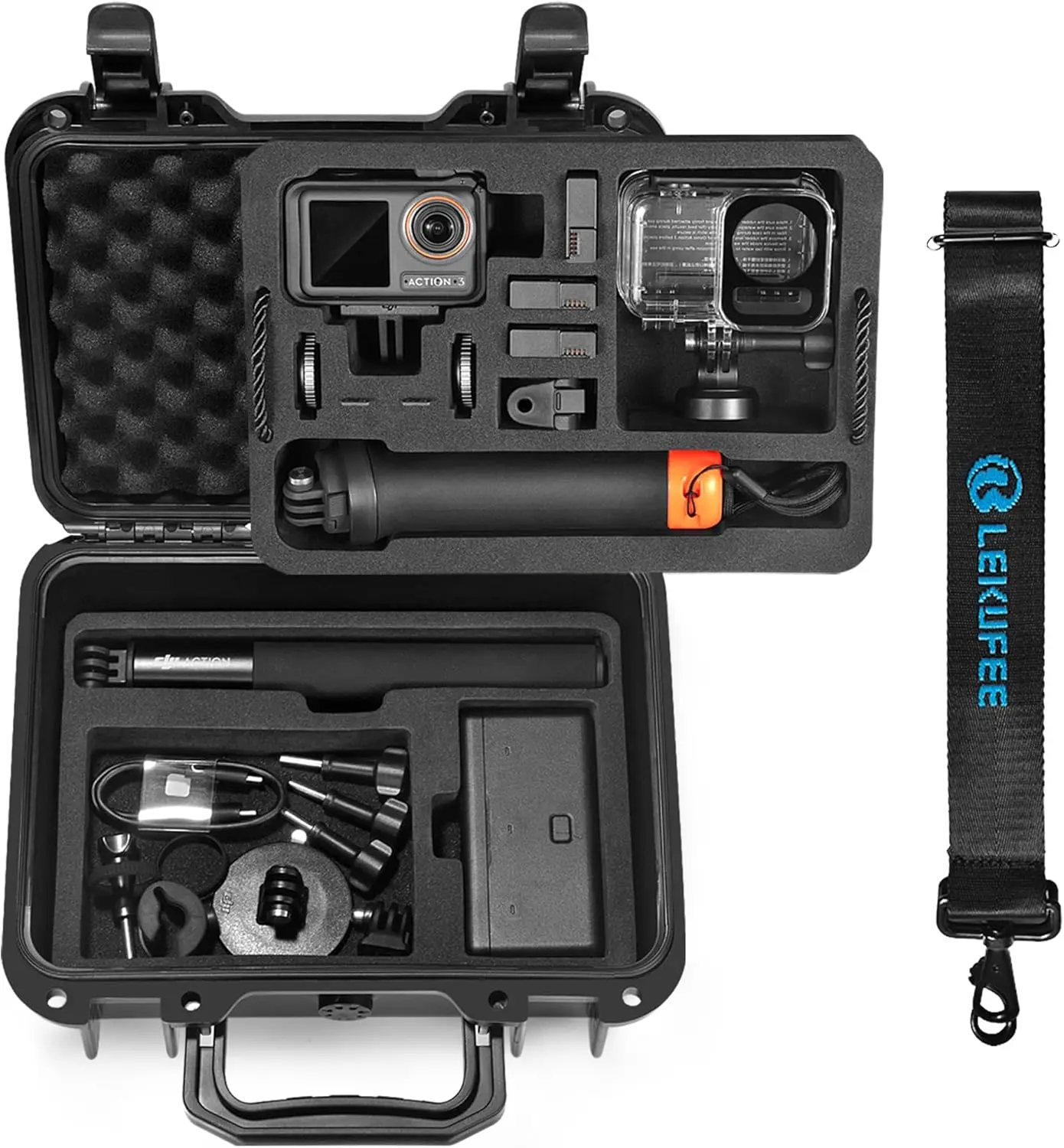 

Portable Waterproof Hard Case for DJI Osmo Action 6/5 Pro/4/3, Case Only