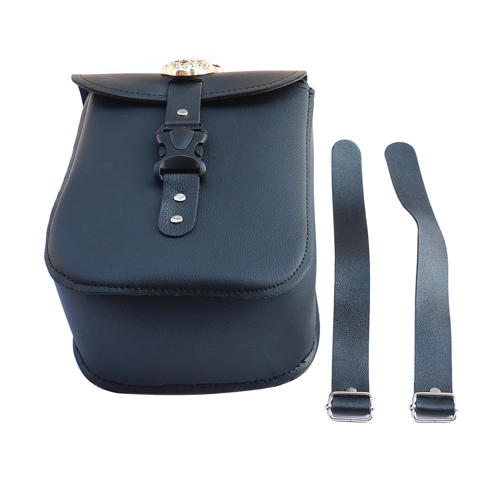 

Мотоциклетные боковые сумки из искусственной кожи, сумка для инструментов, багажные сумки, набор для хранения, боковая сумка, черная, универсальная