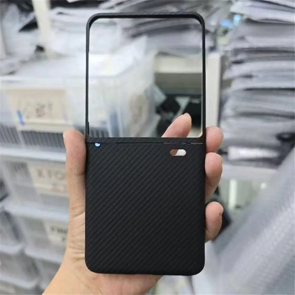 Slim Real Aramid Genuine Carbon Fiber Case For Honor Magic V Flip Matte Armor Hard Cover