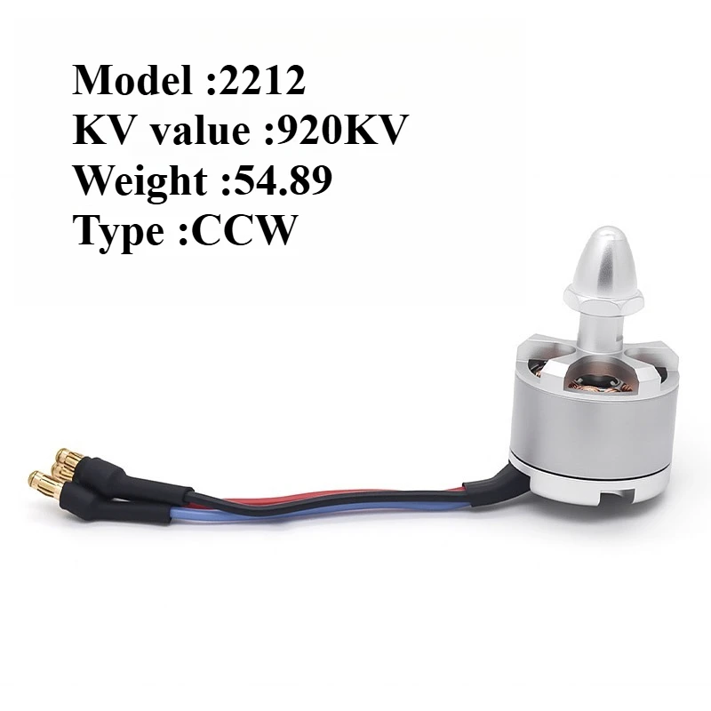 Модель самолета2212 920KV, комплект бесщеточных двигателей CW CCW, черный, серебристый для F330 F450 F550 FPV квадрокоптера, мультикоптера, детали радиоуправляемого самолета