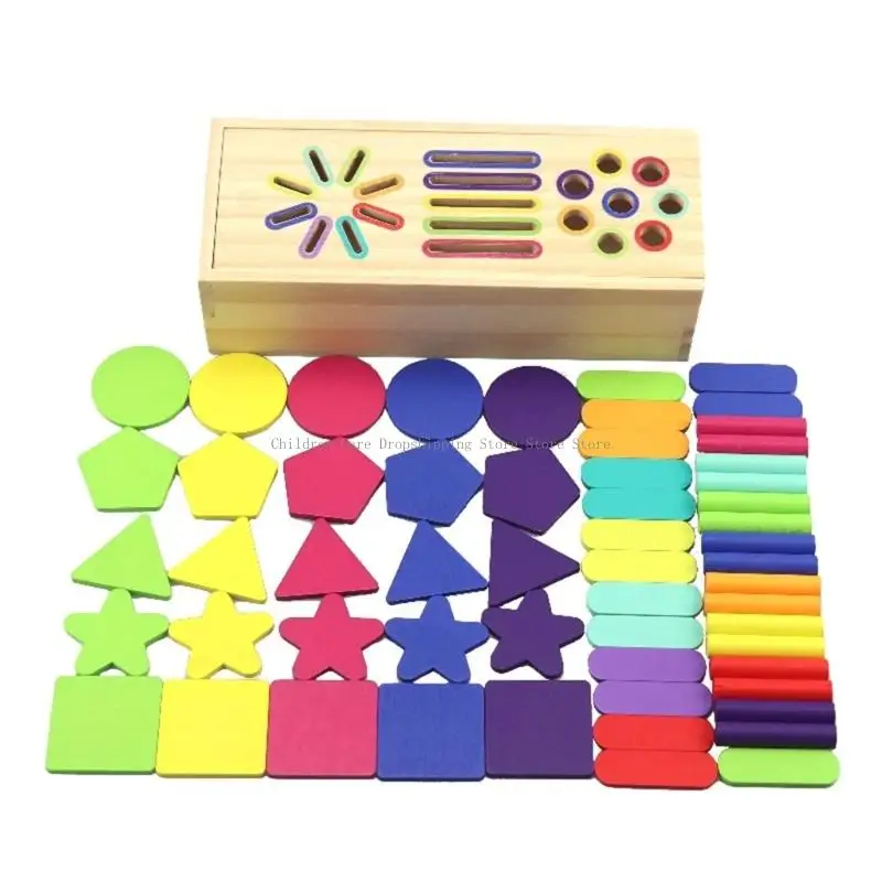 Edukacyjna zabawka do sortowania dla dzieci do dopasowywania kształtów i kolorów w celu rozwijania koordynacji Stymulacja
