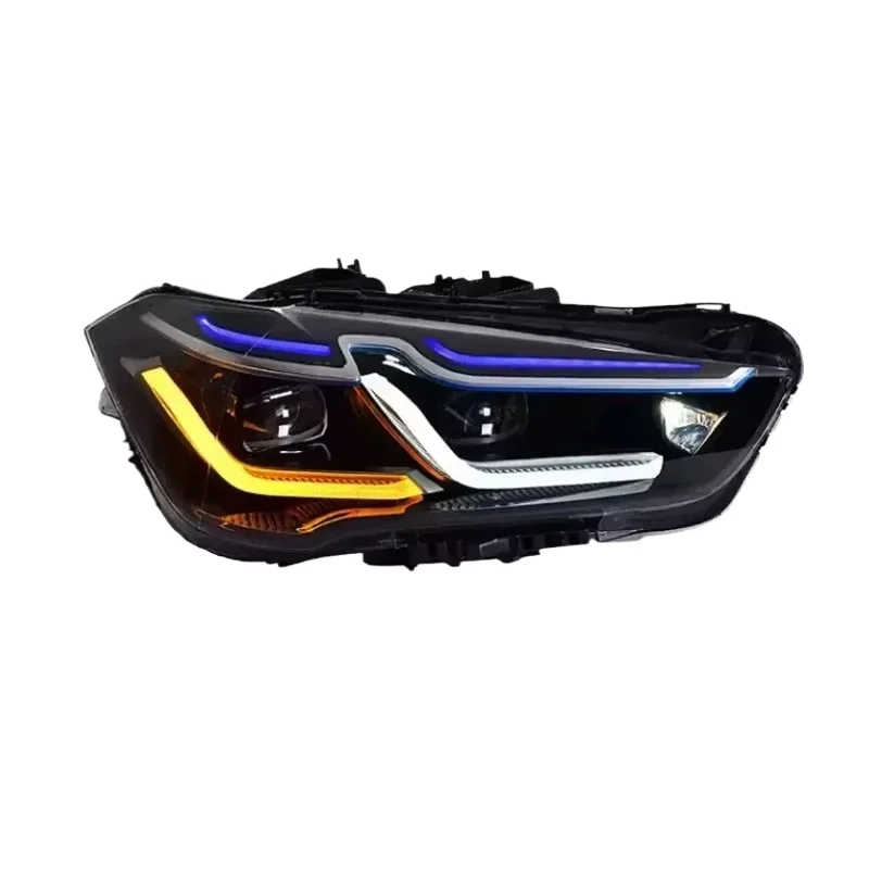 -For Upgraded Full LED Headlight Assembly for X1 F48 F49 2016-2019 LED Lens Sequential Turn Signal DRL*
