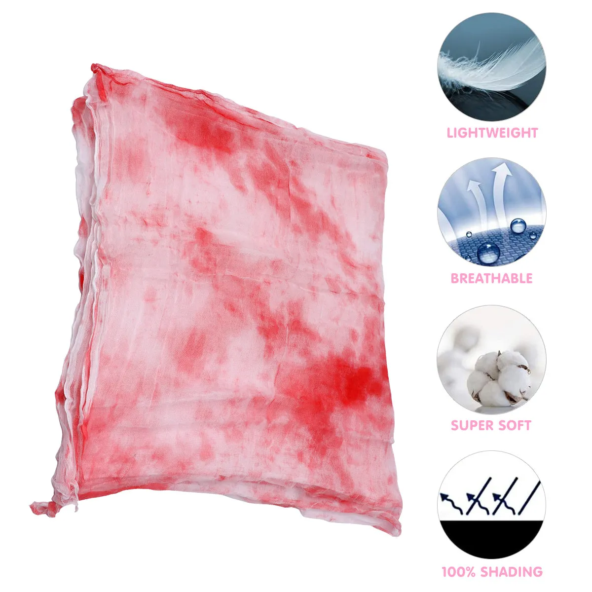 1Pcs Blood Tablecloth Halloween Bloody Gauze Decorative Gauze Party Supplies Scary Haunted Carnivals Layout Prop