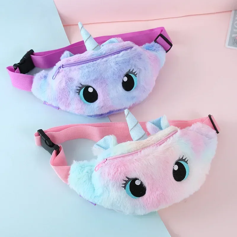 Kid Waist Bag for Girl Boy Cute Fanny Cartoon Dinosaur Chest BagS Children Belt Bag Money Pouch Baby Zipper Waist Pack Bum BagG