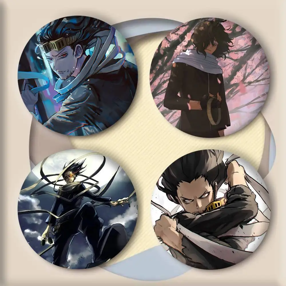 Anime H-Hero A-Academia Aizawa Shouta Badges DIY Backpack Clothing Accessories Jewelry Pins