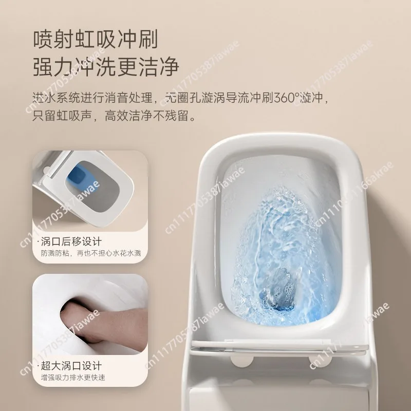 Kick flush toilet household siphon type high impulse ordinary square color creative toilet