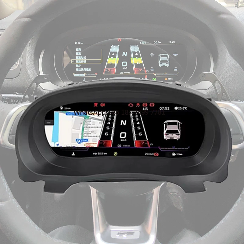 

Smart Meter LCD Speedometer Digital Dashboard Panel Virtual Instrument Cluster CockPit for . .6 .6R. GTI 2008-2018