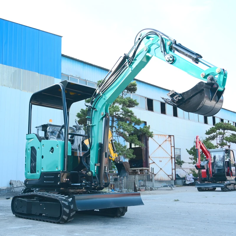 

China Hot Sale Mini Excavator Agriculture Hydraulic 2.5 Ton Diesel Engine Micro Bagger Crawler Farm Small Excavator With Cab