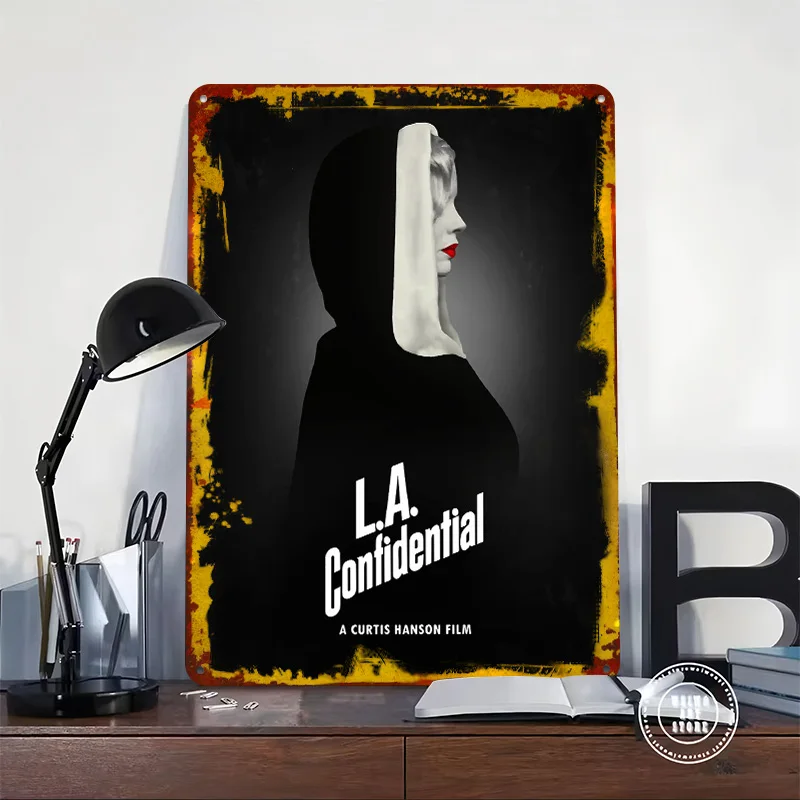 LA Confidential Tin Poster Customized Retro Wall Art Vintage Metal Signs for Room Modern Home Decoration Ornaments Man Cave At