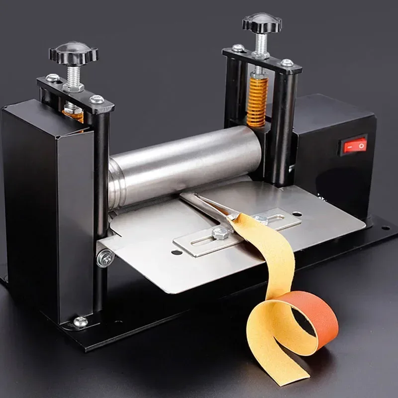 Cylindrical Presser Leather Machine for Shoulder Straps; 220V Electric Strip-Cutting Machine; Manual Leather Strip Cutter