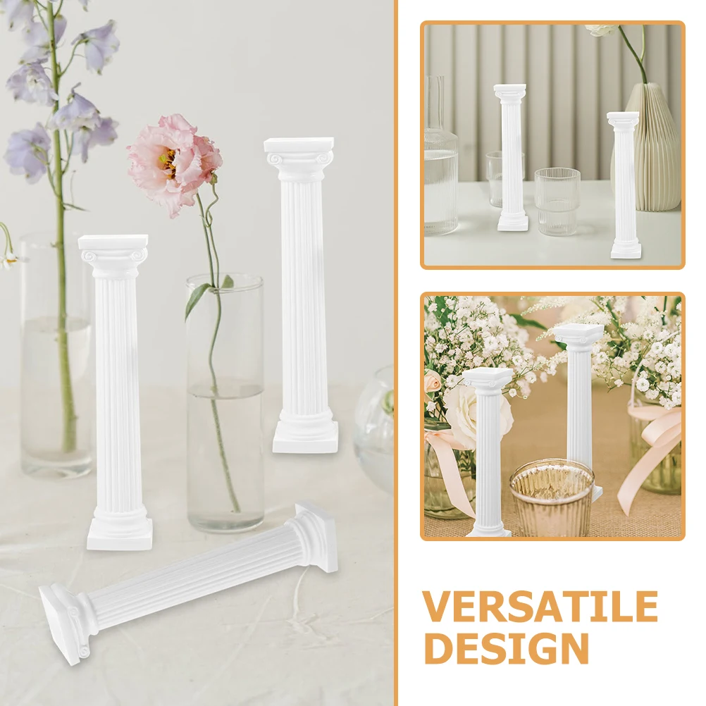 

4 Pcs Garden Plinths and Pedestals Roman Column Decoration Decorations Pillars Venue Setting Props