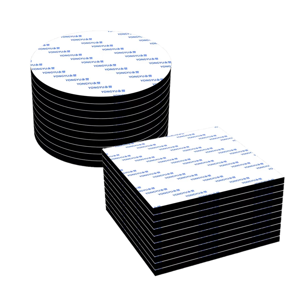 Die-Cut EVA Black Double-Sided Tape Round Square Simple And Easy To Use Household Fixed Carpet Paper Towel Rack Album Sticker
