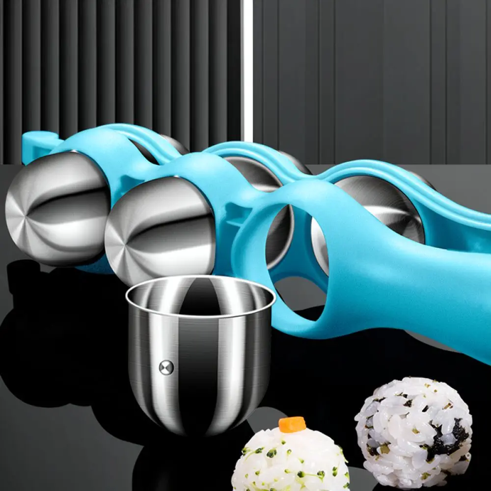 Stainless Steel Rice Ball Shaker Mold Kitchen Gadget Kids Lunch Bento Maker Feeding Tool Food Shaping Accessory