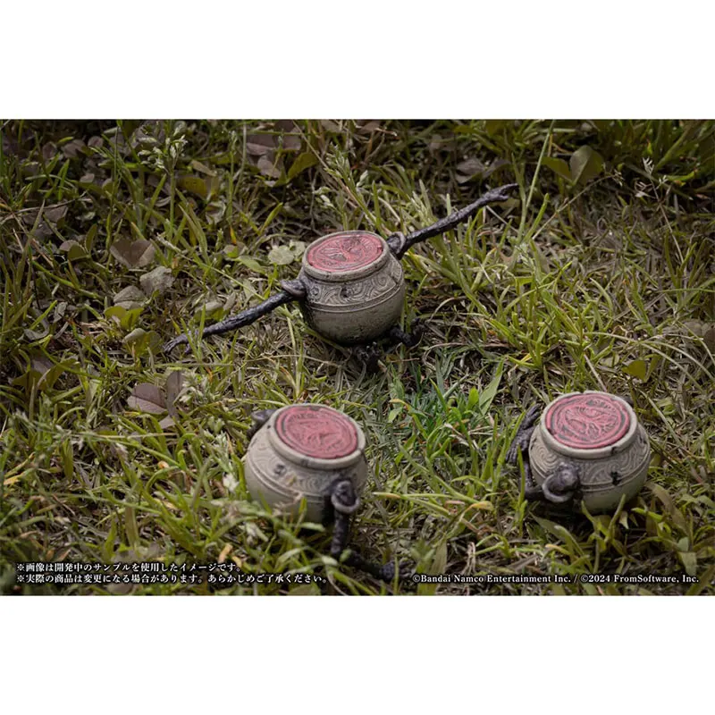 اليابانية حقيقية Gacha مقياس نموذج Eldens حلقة لعبة الأجهزة الطرفية شجاعة اللحوم قطع المعيشة وعاء صغير ألعاب شخصيات الحركة