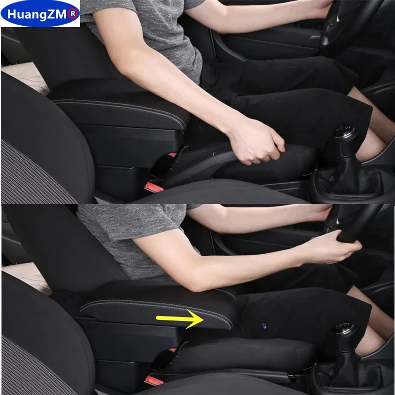 For Nissan Micra K14 Armrest box For NISSAN Micra 2020 2021 2022 2023 Car Armrest box Storage box Interior Car accessories