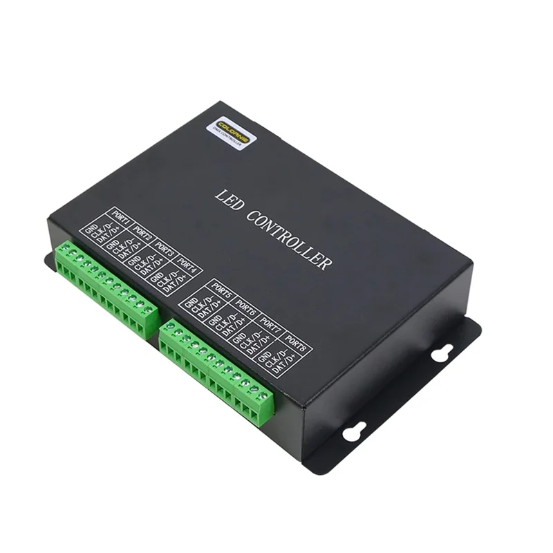 A33T-H801RC Artnet LED Pixel Controller,To SPI 5440 Pixels Controller 8192 Pixels 8 Ports Salve Work With Computer Network