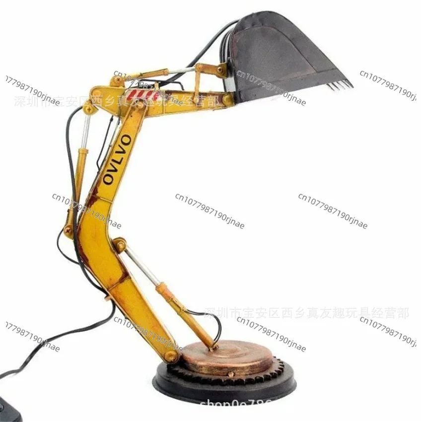 Excavator Table Lamp USB Plug Excavator Table Lamp Decoration Excavator Lamp