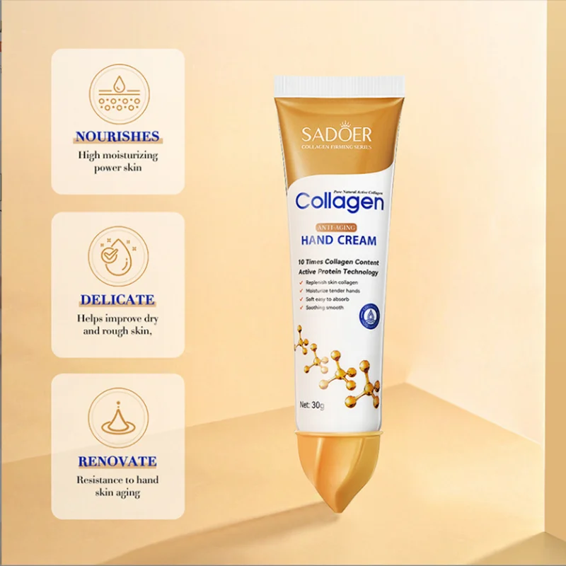 Collagen Anti-wrinkle Hand Cream Skin Cracked Repair Products Soften Nourish Anti-drying Whitening Moisturizing Korean Skin Care