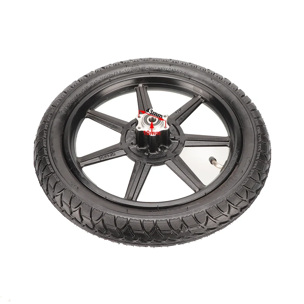 Motorcycle 14 inch Front Wheel 14x2.125 Tyre With 140MM Brake Disc For Electric Scooter E-bike Folding Bicycles Accessories