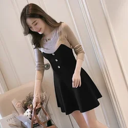 Short A Line Extreme Mini Women's Crochet Dresses Black Female Knit Dress New Features of Casual Youth One Pieces Elegant Luxury