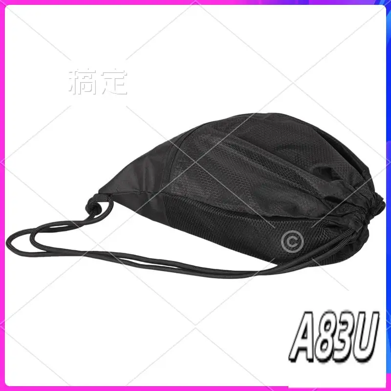 

U8-Outdoor Women Men Nylon Black Ultralight Backpack Football Basketball Bag String Drawstring Hunting Hiking Gym Sport Bags