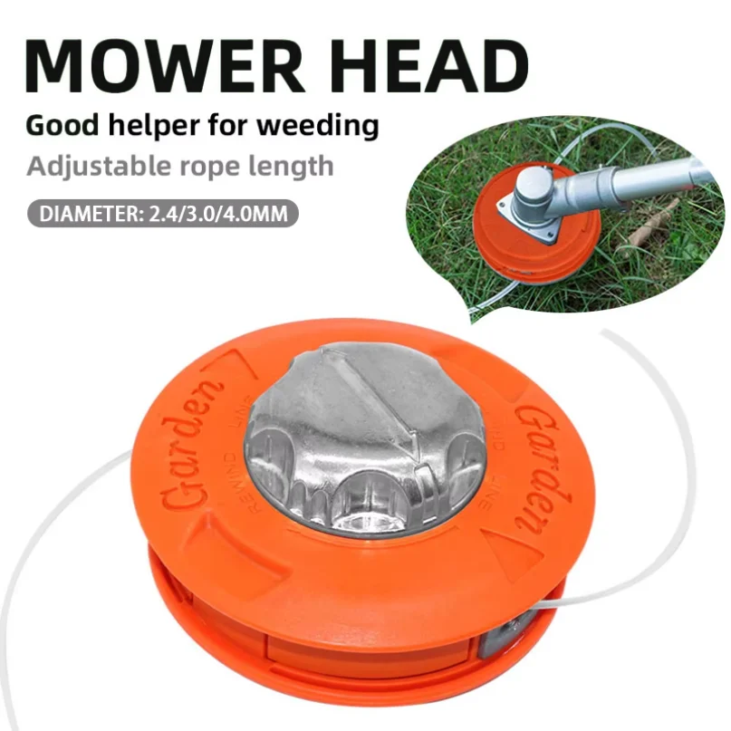 For the garden Automatic Grass Trimmer Head for Garden Equipment Brush Cutter Universal Fit String Trimmer Replacement Bump Head