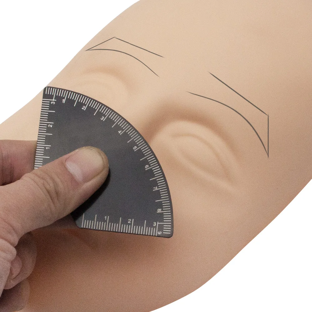 

Линейка для быстрого рисования дизайна бровей, инструмент для микроблейдинга, инструмент для картирования, руководство для рисования перманентного макияжа, линейка для татуировки