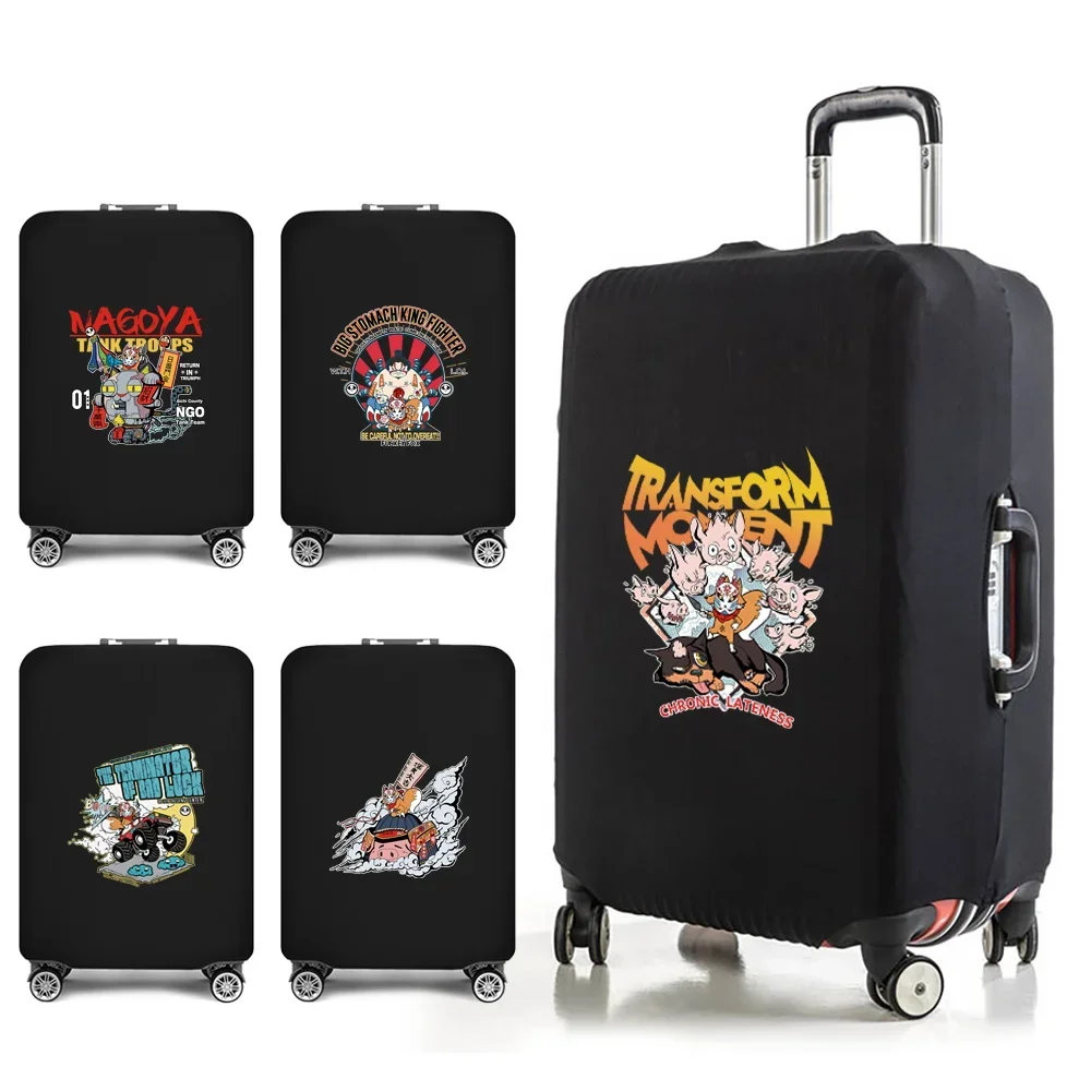 

2023 Luggage Cover Suitcase Travel Accessories Mask Print for18-32 Inch Elastic Dust Trolley Protective Case Traveler Bag Covers