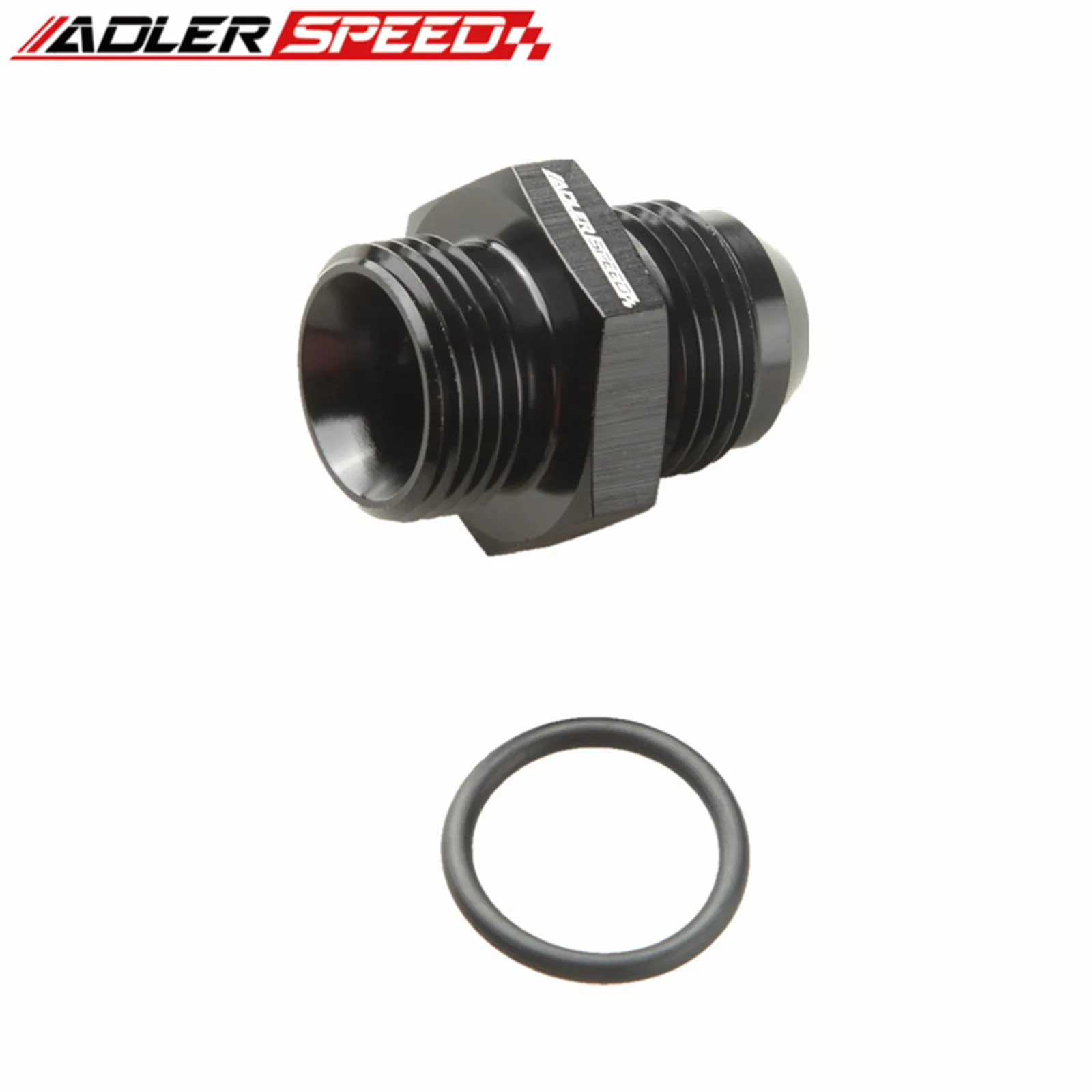 ADLERSPEED-10 AN AN10 Male To AN10 Straight Thread Hose Fitting Adapter O-Ring Blue/Black